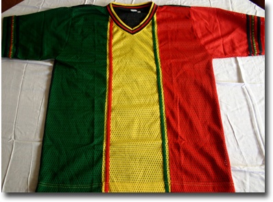 green red yellow shirt